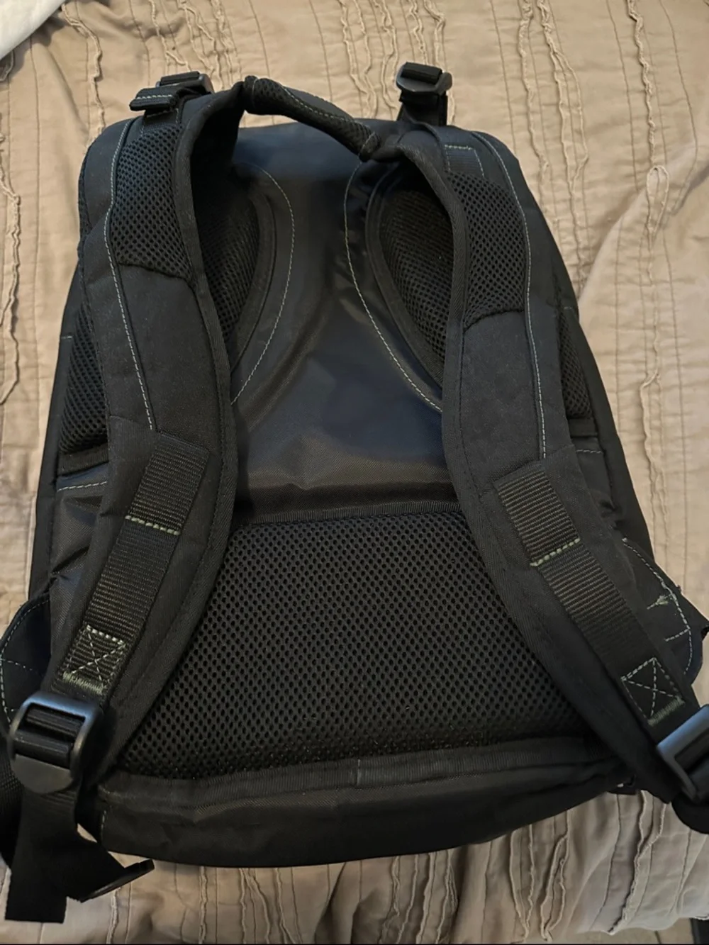 Targus Black Backpack with Subtle Green Accents